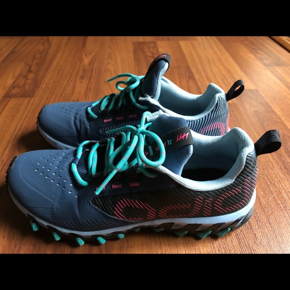 adidas Navy and Aqua Athletic Shoes - Picture 3 of 7